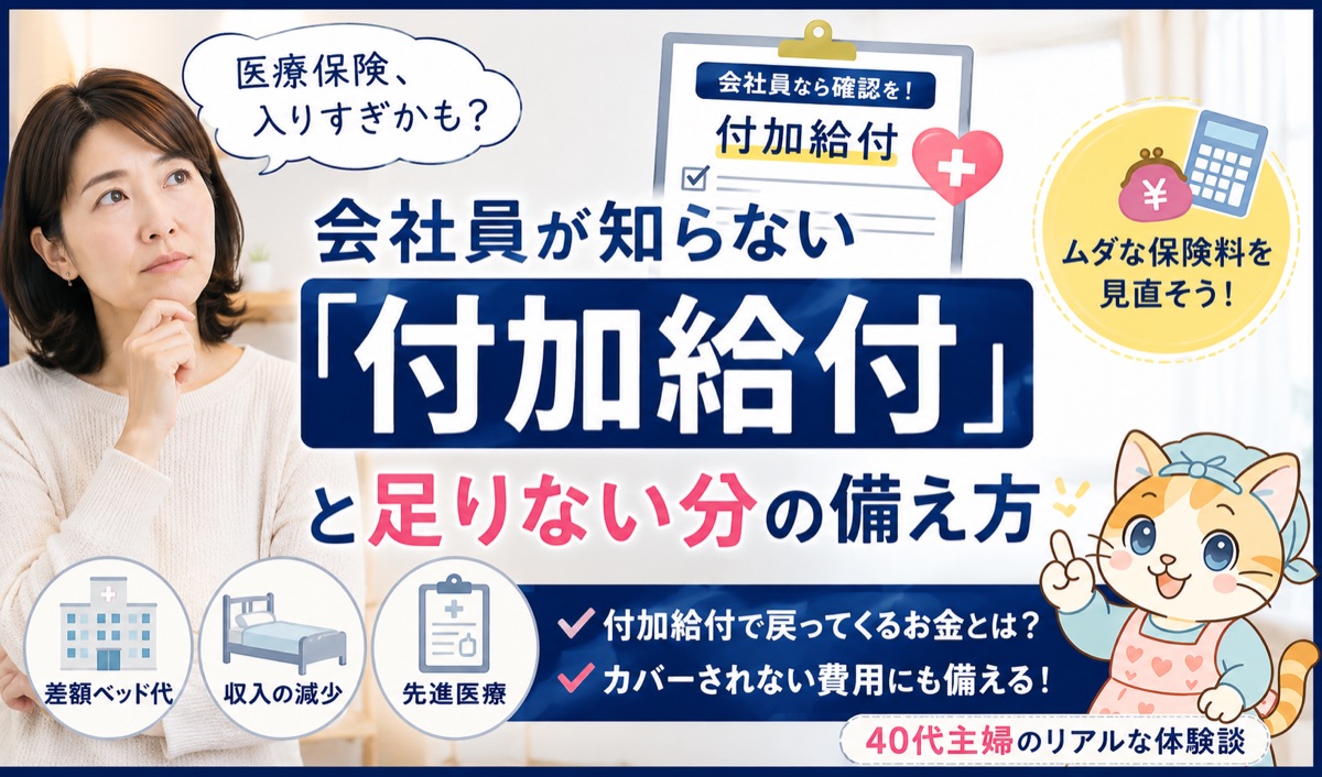 会社員が知らない付加給付と足りない分の備え方・医療保険入りすぎかも